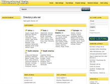 Tablet Screenshot of directorylists.net